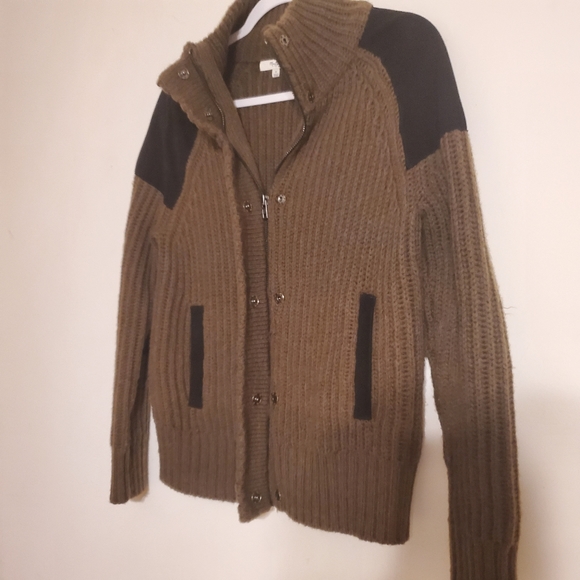 Madewell Uphill Olive Green Ribbed Sweater - Picture 6 of 8